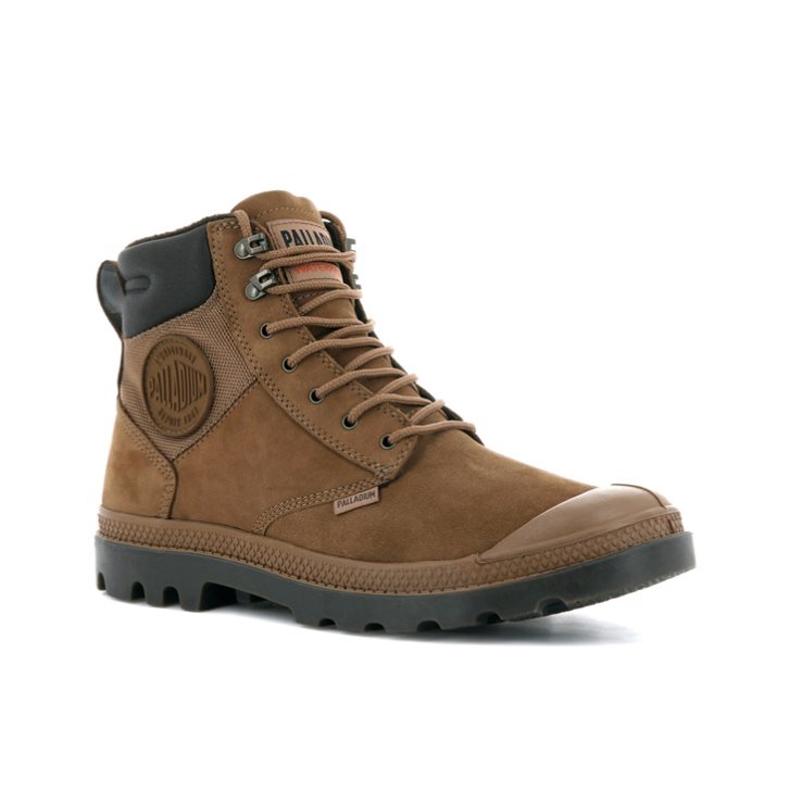 Bottes Palladium Pampa Shield WP+ LUX Femme Marron | FR IVC504P